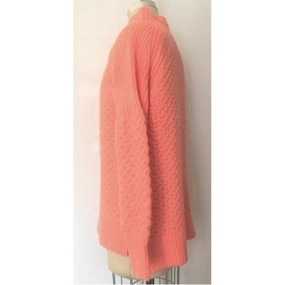 ANTHROPOLOGIE CORAL BIA MOCK NECK ALPACA BALLOON SLEEVE SWEATER S - Picture 8 of 13